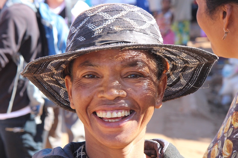 woman with a hat